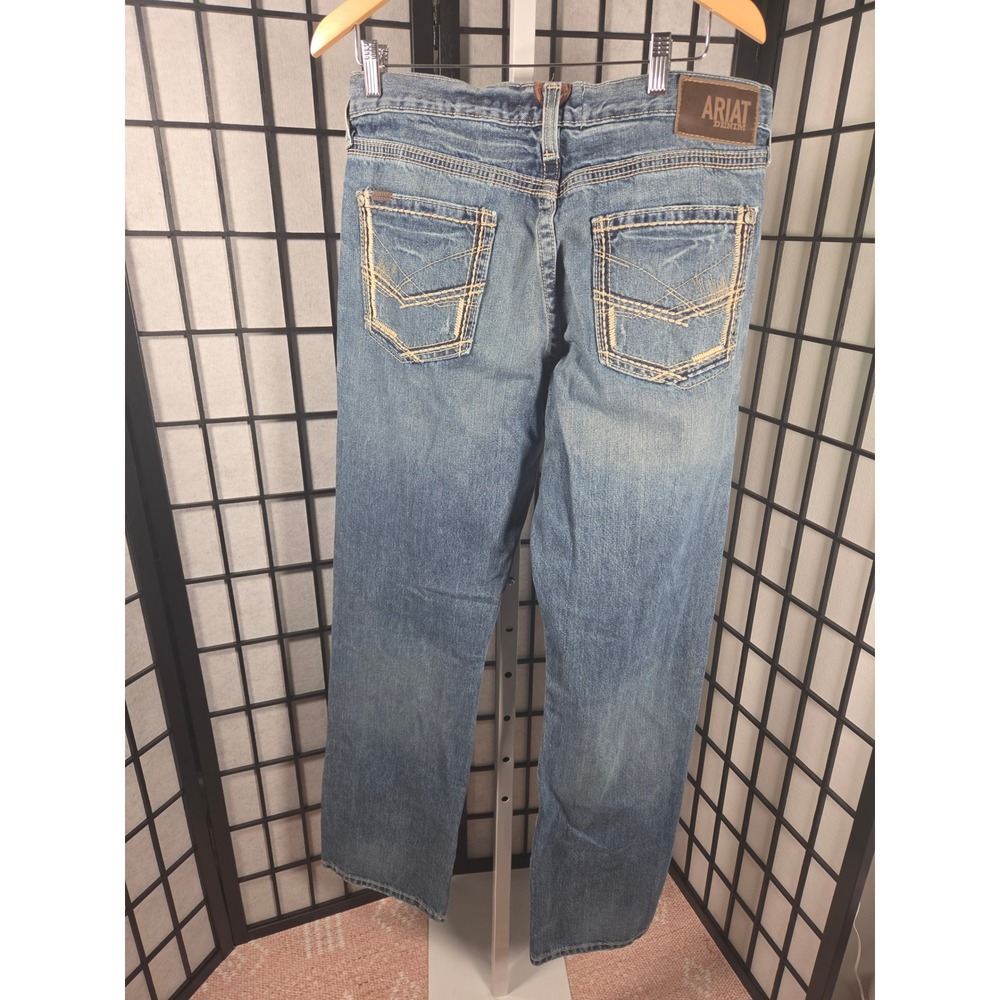 Ariat M5 Straight Fit Straight Leg Jeans Mens 35x36 Medium Wash Denim Western - Picture 8 of 8